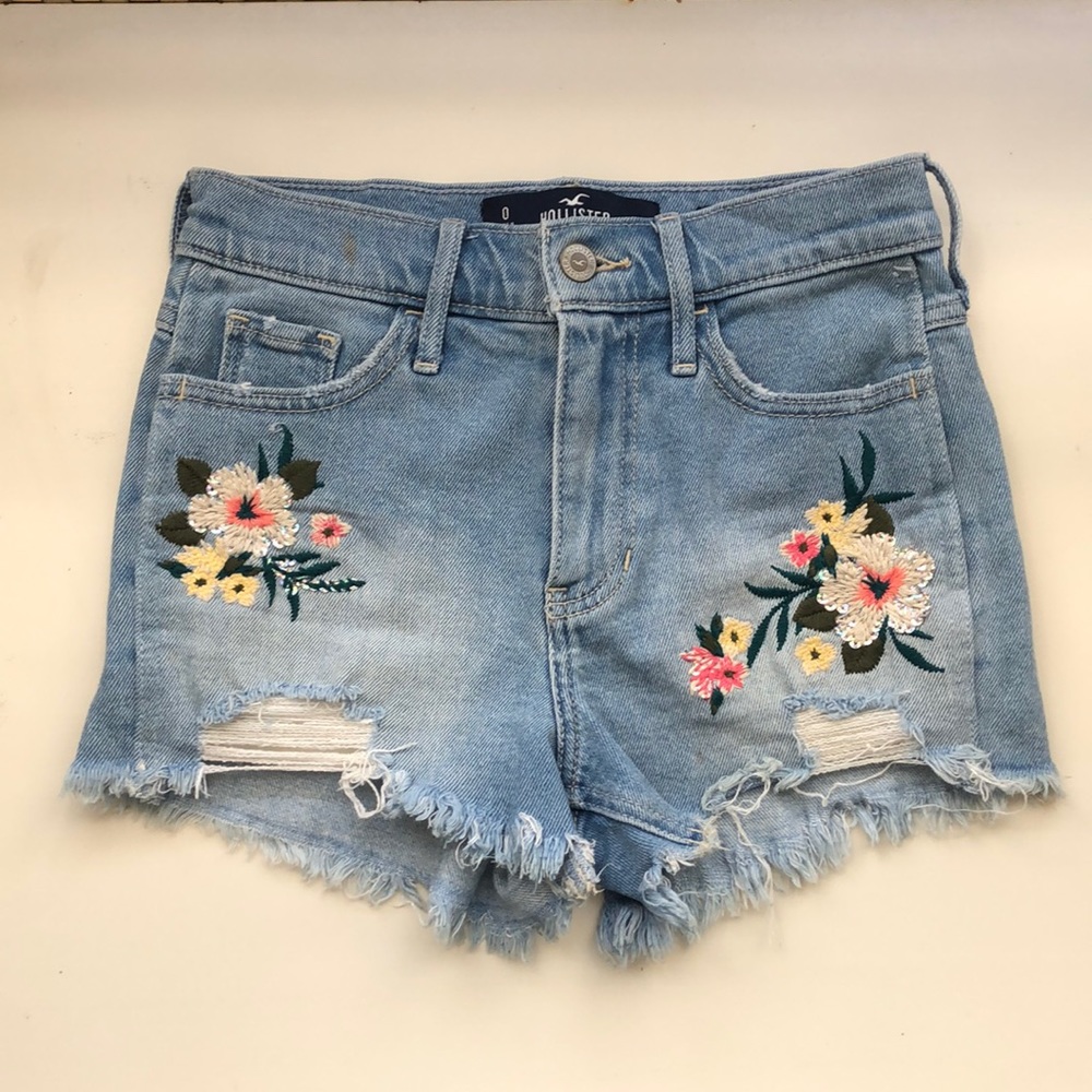 Hollister High Rise Jean Shorts